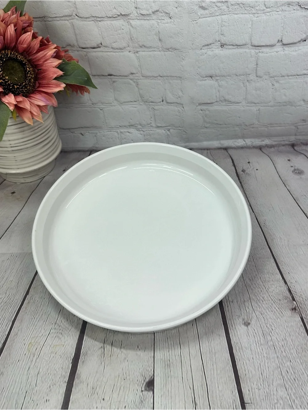 vtg Corningware White french white F-3-B 10